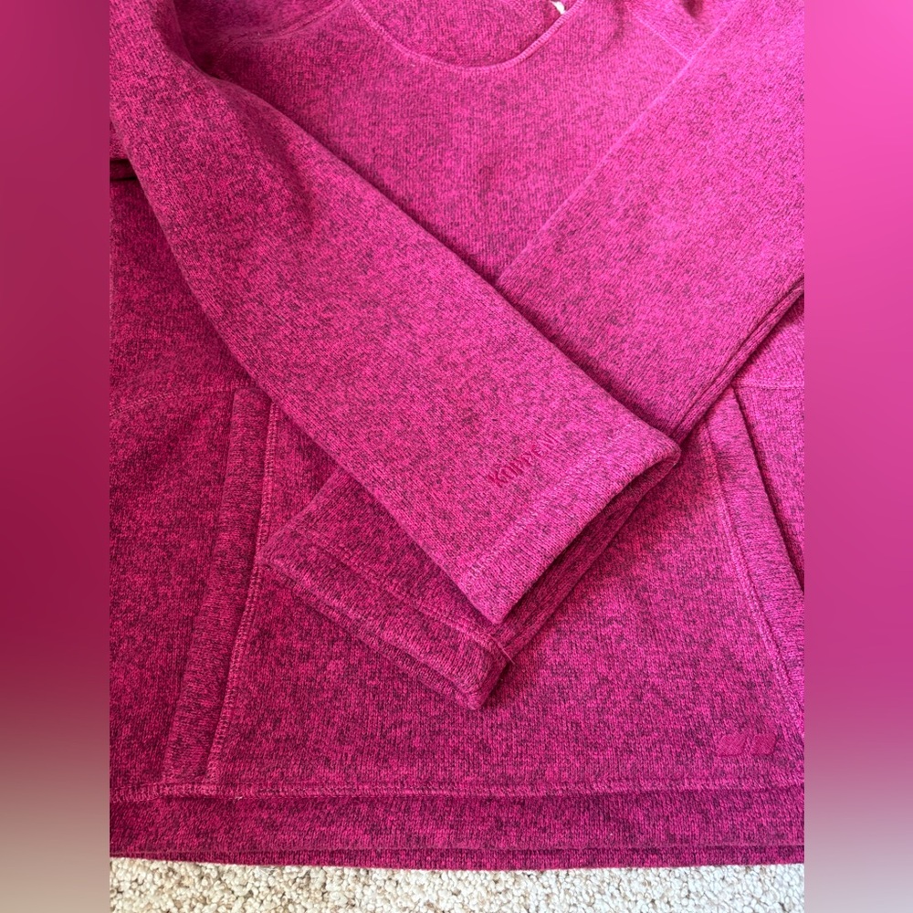 KOPPEN Fleece Pullover with Sherpa lined Hoodie Pink Size Small - Picture 5 of 7